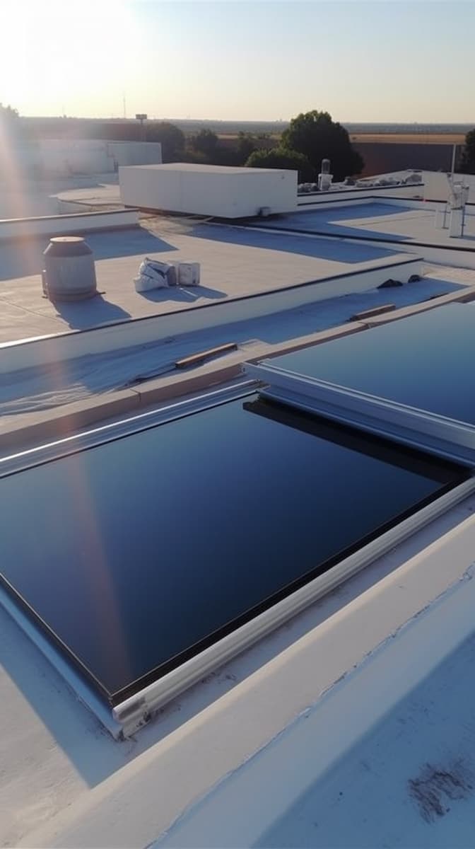 close-up-roof-with-skylight-it-generative-ai Roofing Repair Services